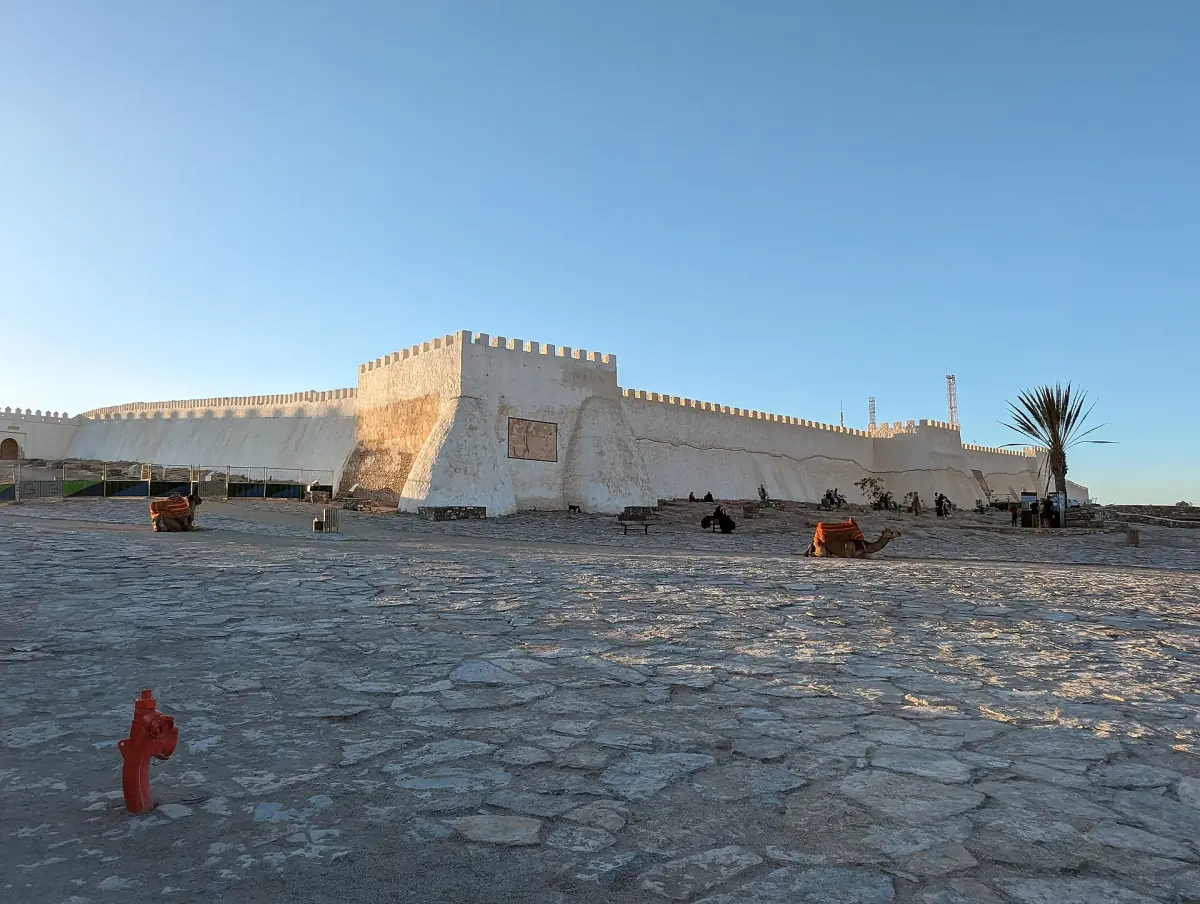 Die restaurierten Mauern der Kasbah Agadir Oufella
