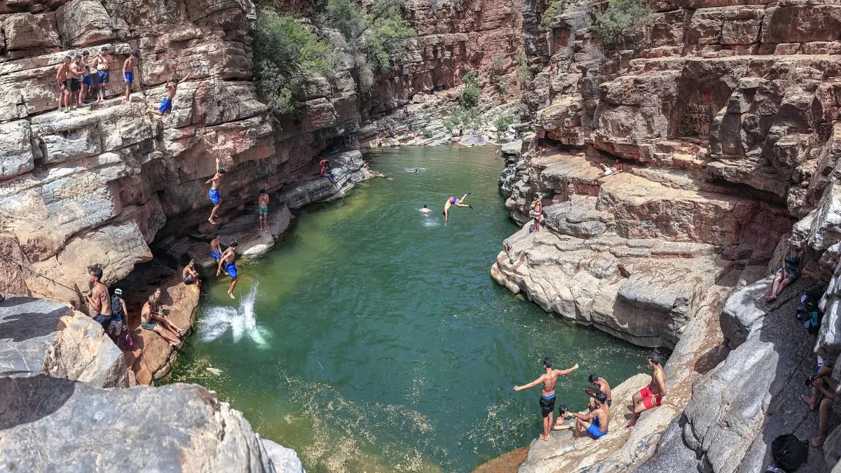 Rock pools in the gorge near Agadir